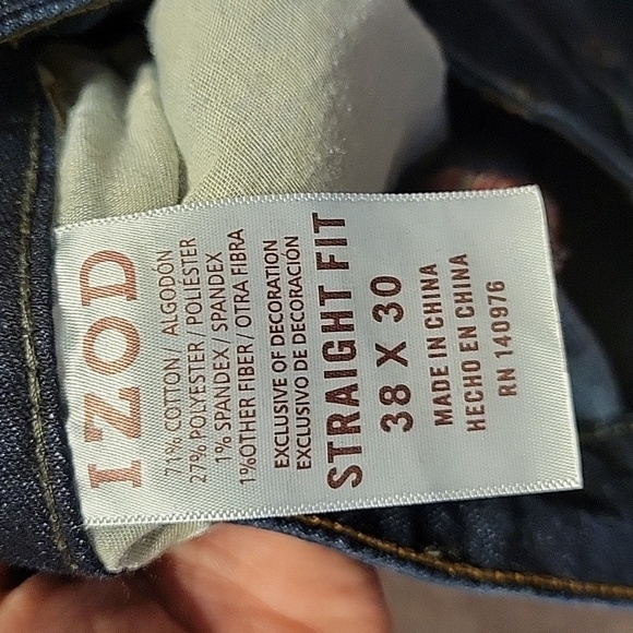 Izod blue jeans size 38 x30 - Picture 4 of 4